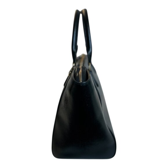 Lauren Ralph Lauren Saffiano Stefanie II Satchel Top Handle Leather - Picture 4 of 14